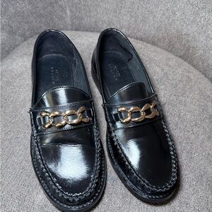 ASOS DESIGN Black Chain Loafers – Women’s Size 6